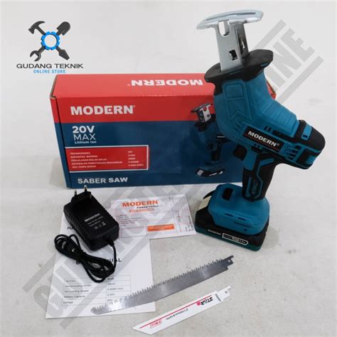 Jual MESIN GERGAJI MINI M68 MODERN BATERAI Recipro Saw CORDLESS Saber