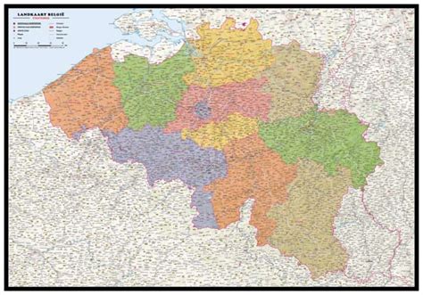 België Kaarten Vector Map Landkaarten