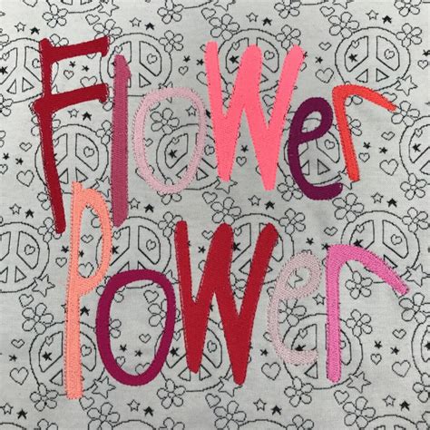 Flower Power Flowers And Text For Embellishment Of You Etsy Denmark