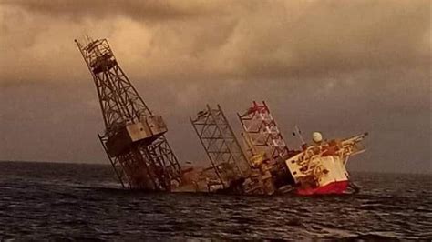 No One Was Injured When An Offshore Drilling Rig Collapsed And