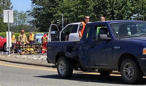 Two Men Sent To Hospital After Courtenay Collision My Comox Valley Now