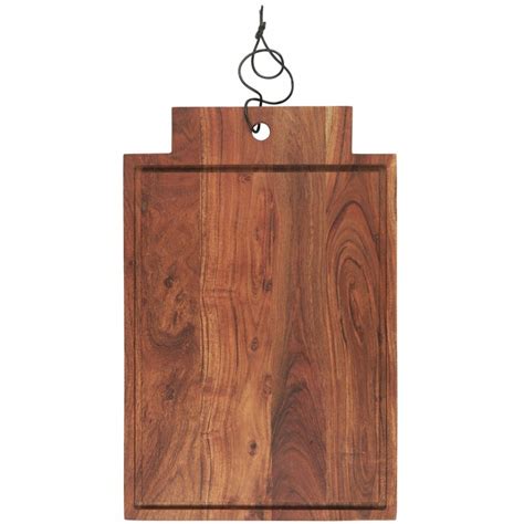 Ib Laursen Grande Planche A Decouper Bois Acacia Avec Rigole Rebord