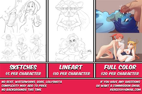 Commissions By Rerex Hentai Foundry