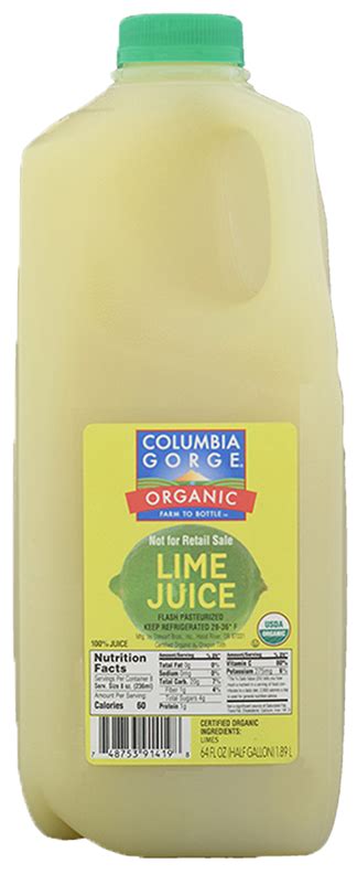 Lime Juice Food Service Columbia Gorge Organic