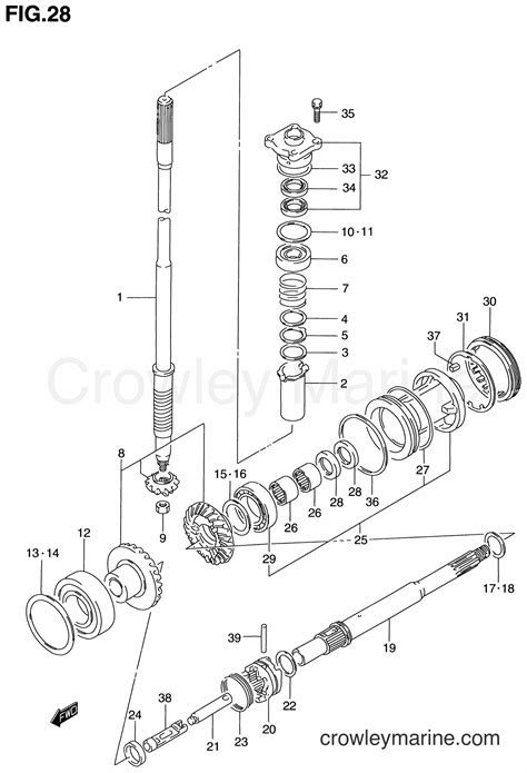 Transmission Two Stroke Outboard Dt Crowley Marine