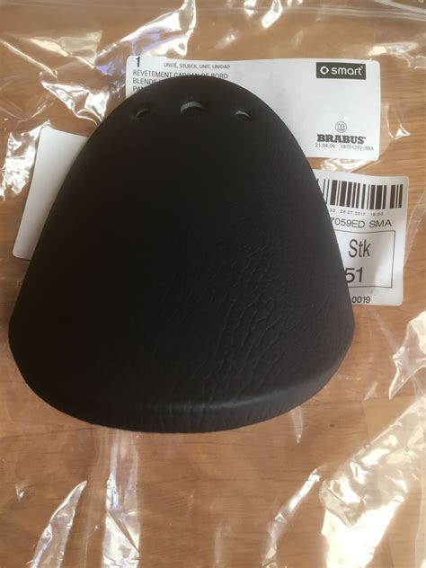 Smart Roadster Brabus Tacho Speedo Cover Black Leather