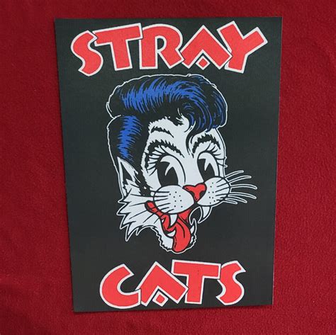 Stray Cats Cat Backpatch Punk Rock Shop