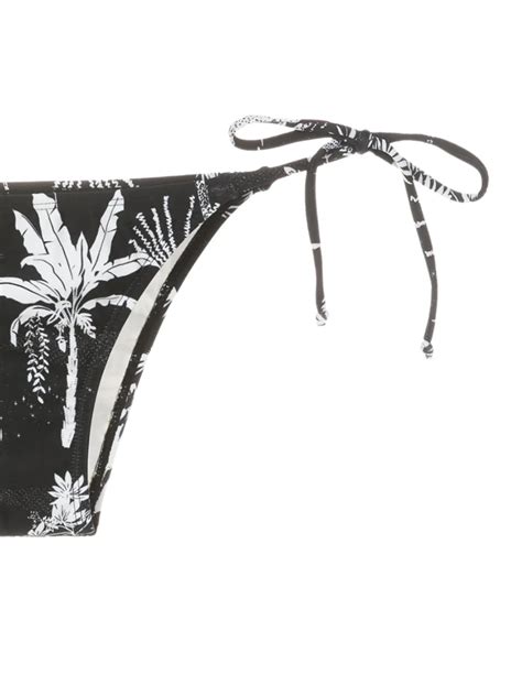 Lygia Nanny Thai Tie Fastening Bikini Bottom In Black Modesens