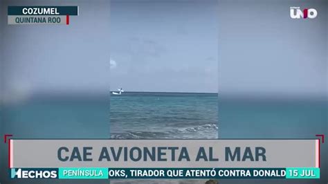 Avioneta Cae Al Mar En Cozumel En Intento De Aterrizaje