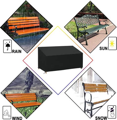 Dinosam Waterproof Patio Loveseat & Chair Covers, UV Protection ...