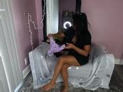 Panty Fetish Try On Silky Ruffle Panties Review Ass Soles Toes Bare Feet Tan Lines Belly Button