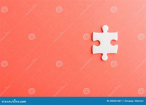 One Paper Plain White Jigsaw Puzzle Game Stock Image Image Of Copy