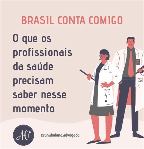 Brasil Conta Comigo O Que Os Profissionais Da Saúde Precisam Saber