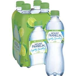 Mount Franklin Lightly Sparkling Water Lime Multipack Bottles Ml X