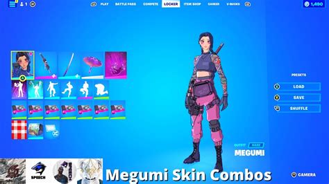 Megumi Skin Combos Fortnite Battle Royale Youtube