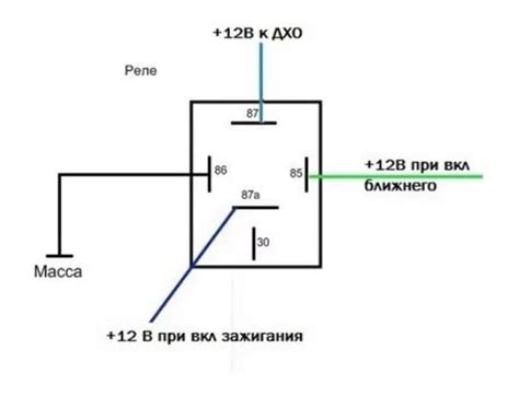 Подключение ДХО через 4, 5 контактное реле - схемы подключения ДХО