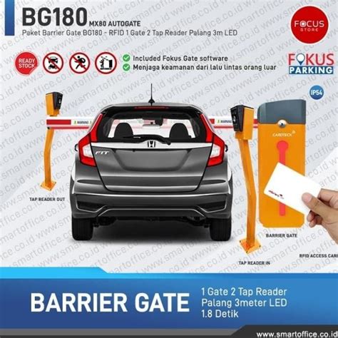 Jual PAKET MX80 BARRIER GATE RFID ACCESS GATE PERUMAHAN 1 GATE 2 TAP