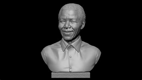 Nelson Mandela 3d Model 3d Printable Cgtrader