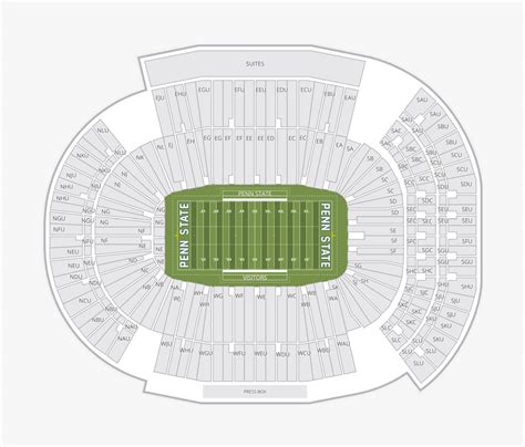 Beaver Stadium Seating Chart - Seating plans of Sport arenas around the ...