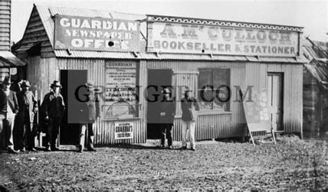 Image Of Australia Gold Rush 1872 The Newspaper Office And