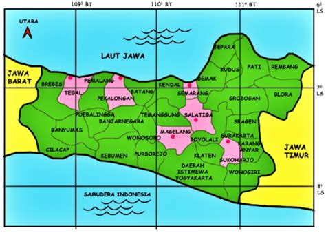 √ Peta Jawa Tengah | Penjelasan Lengkap - Sindunesia