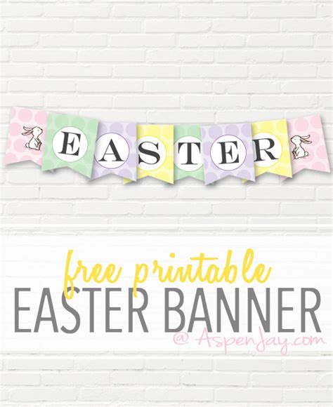 Free Easter Banner Printable - Aspen Jay