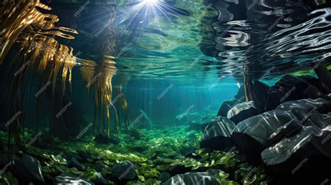 Premium AI Image | Underwater Kelp Forest