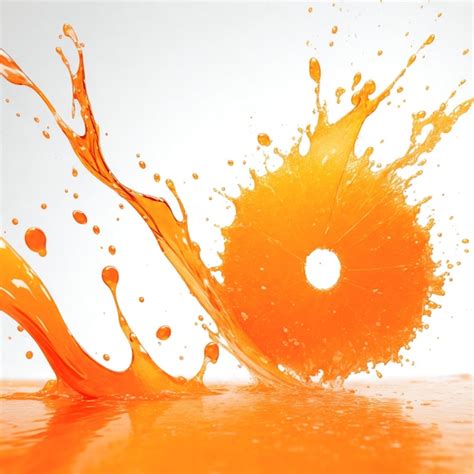 Premium Photo Orange Splash Background Generated Ai