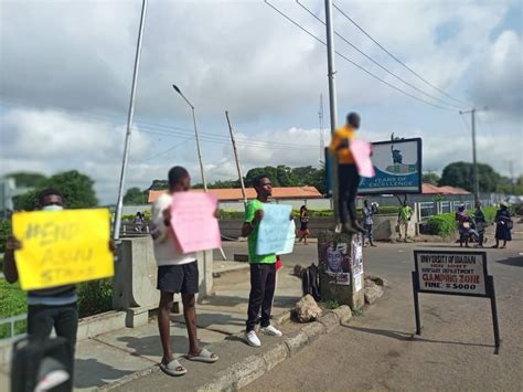 Pictorial Students Protest In Ibadan Over Asuu Strike