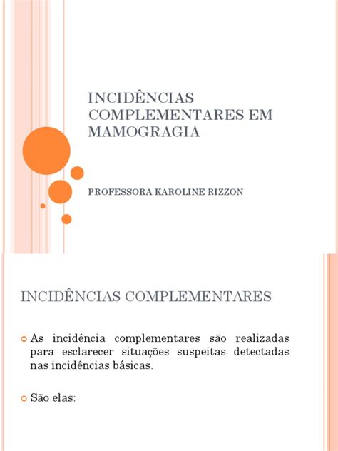 Pdf Incidencias Complementares Mamografia Dokumen Tips