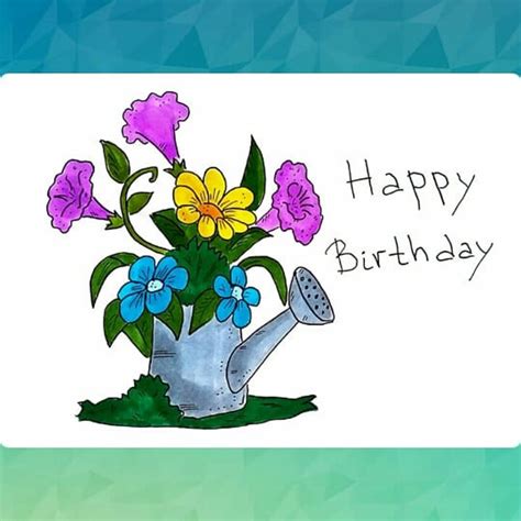 Happy Birthday Gardener Card Print Gardening Greeting Card Etsy