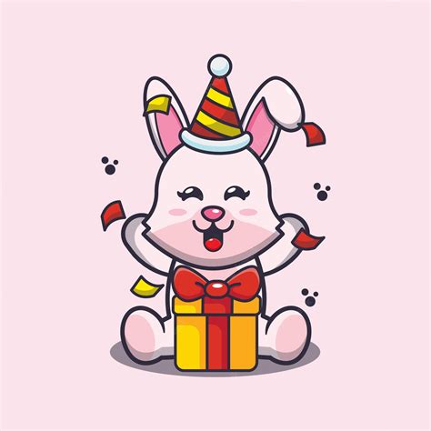 Premium Vector Cute Bunny Rabbit Cartoon Mascot Illustration In