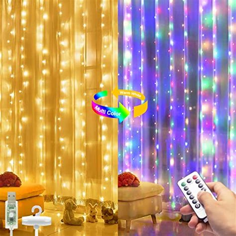 Descuento FAOKZE Cortina Luces Navidad125 LEDs USB Guirnalda Cadena