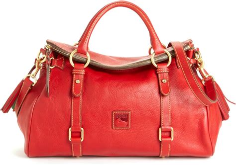 Dooney And Bourke Florentine Leather Satchel Red Clothing