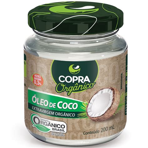 Comprar Óleo de Coco Orgânico Sem Sabor Frasco Vidro 200ml Copra Real