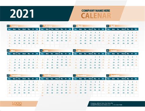 Download 20 Free Calendar Templates For Ms Word And Excel