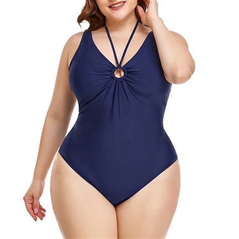 Ykohkofe One Piece Swimsuit Women Plus Size Tummy Control Wide Strap