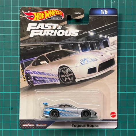 HOT WHEELS PREMIUM FAST And Furious Toyota Supra Silver Brian S Skyline Livery EUR 16 33