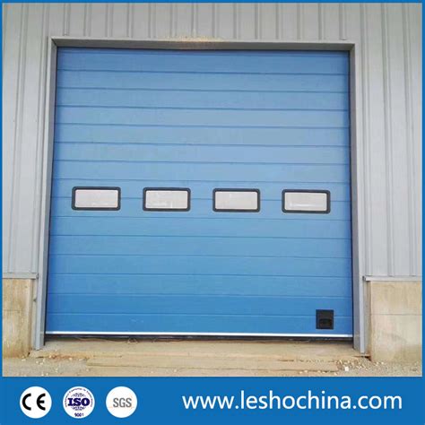 Commercial Overhead Automatic Rising Up Steel Sectional Garage Door For Warehouse Or Cold Room