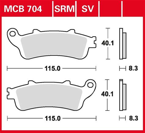 Bremsbelag TRW Organisch Honda CBR 1100 XX Blackbird SC35 00 07 Vorne