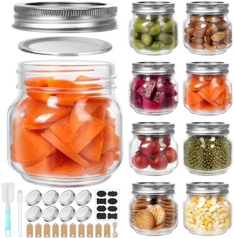 Amazon Betrome 8 Oz Mason Jars 30 Pack 240ml Glass Canning Jars