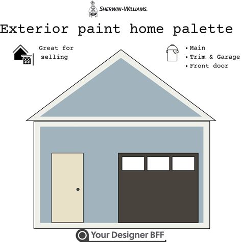 Sherwin Williams Exterior Paint Scheme Consultation Expertly - Etsy