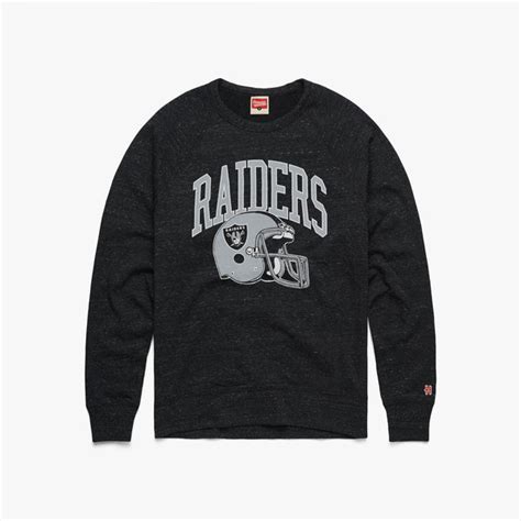 Las Vegas Raiders Helmet Crewneck | Retro NFL Sweatshirt – HOMAGE