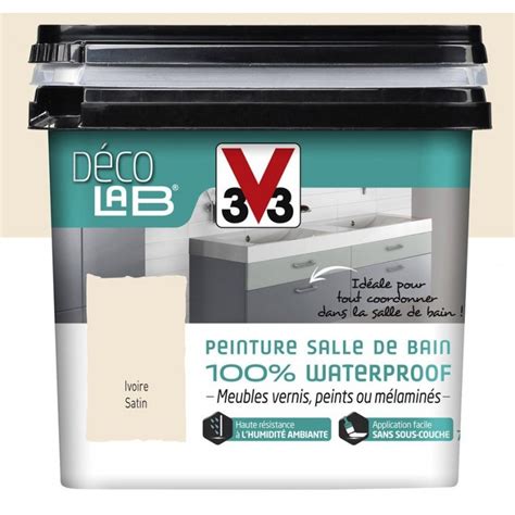 Peinture Salle De Bain 100 Waterproof DECO LAB V33 750ML En PROMO