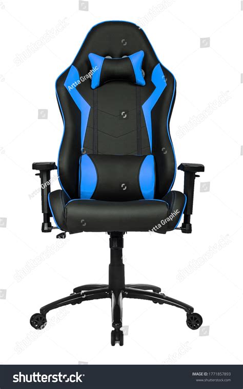 Gaming Chair Blue Color On White Stock Photo 1771857893 | Shutterstock