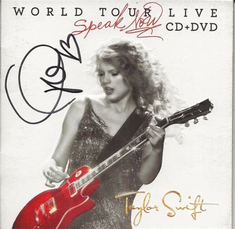 Taylor Swift REAL SIGNED Speak Now World Tour Live CD DVD JSA LOA ...