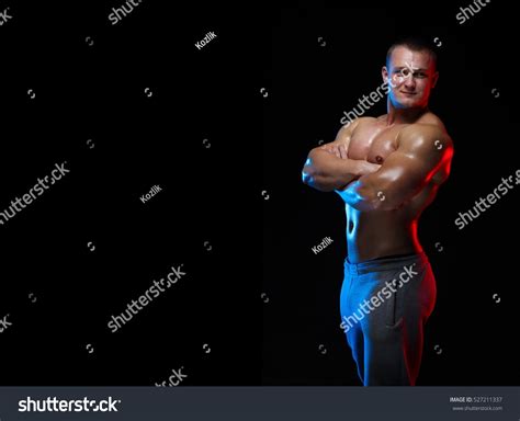 Male Bodybuilder Athlete Naked Torso Posing Stock Photo Shutterstock