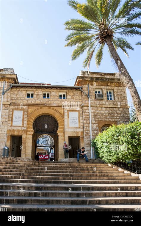 Campus Of The American University Of Beirut Located On The