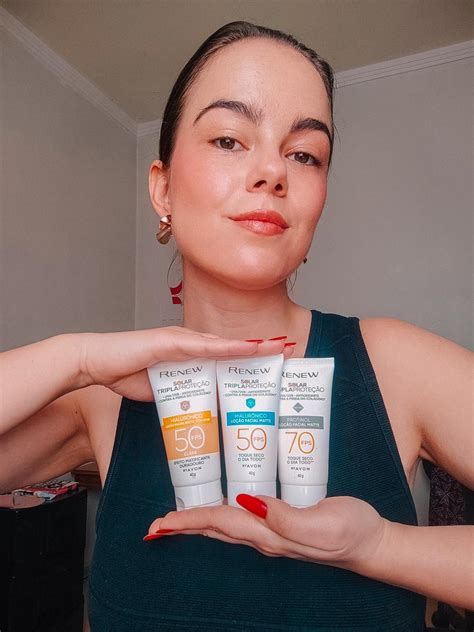 Conheça a linha completa de Protetores Solares Faciais da Renew Avon