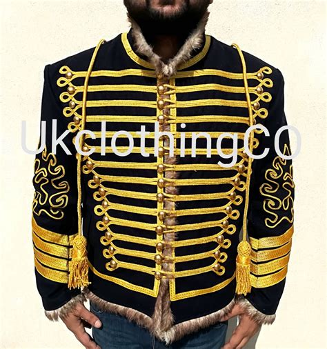 Napoleonic Hussars Uniform Military Style Tunic Pelisse Jimi Hendrix